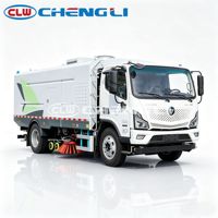 Camion balayeuse routière électrique pure Foton 12 tonnes, batterie CATL 162 kWh, lavage et balayage tout-en-un pour le nettoyage des routes