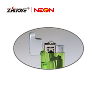 Briquet à gaz coupe-vent rechargeable avec logo personnalisé, briquet à silex, garantie de qualité ISO, briquet à gaz électronique