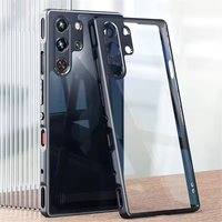 Pour Nubia RedMagic 11 11s 10 10s 9 9s 8 8s Pro Plus Coque Noire Anti-Chute en Acrylique Protection Totale du Téléphone Red Magic 11 Pro