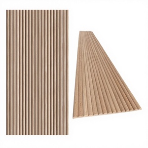 Solid <b>Wood</b> Wall Panels Striped Modern Minimalist Design for Indoor Decoration Household Use 3D Wall Panels - Product Image 1