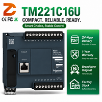 Contrôleur d'automatisation Schneider Electric TM221C16U Modicon M221 PLC 16 entrées/sorties 24V DC sorties transistor NPN Ethernet USB carte SD