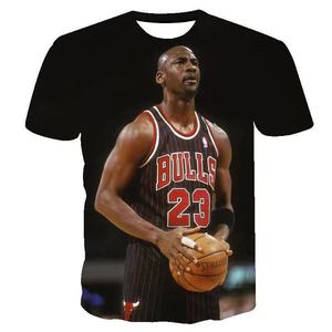 Envío Gratis MJ Figura de Cuerpo Completo de los Dioses del Baloncesto #   Camiseta con estampado personalizado 3D de Mike Flyers de los <span class=keywords><strong>23</strong></span> <span class=keywords><strong>Bulls</strong></span>, blanca con estampado completo - Product Image 4