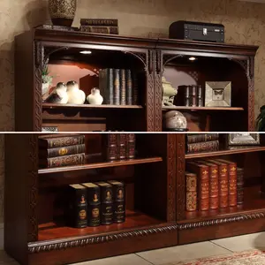 Most Popular In Traditional Bookcases Home Office Bookcase Wooden Display Without Glass Door American Style Home Furniture