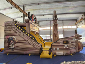 Glissière gonflable commerciale de <span class=keywords><strong>bateau</strong></span> de <span class=keywords><strong>pirate</strong></span> de PVC pour des activités extérieures de carnaval - Product Image 5
