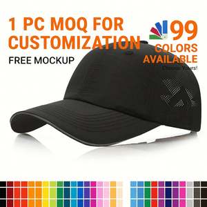 Verano al aire libre hombres a prueba de sol sombrero para el sol sándwich de secado rápido béisbol impermeable Color sólido gorra con visera logotipo personalizado - Product Image 1