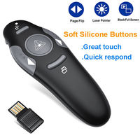 RCP101Wholesale - Control Remoto Inalámbrico 2.4G para Presentaciones, Puntero Láser, Presentador USB, Controlador de Diapositivas para PowerPoint
