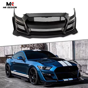 อุปกรณ์กันชนหน้าวัสดุ PP สำหรับรถ <span class=keywords><strong>Ford</strong></span> <span class=keywords><strong>Mustang</strong></span> 2015-2017ชุดตะแกรงตะแกรงหน้าสไตล์ GT500 - Product Image 1