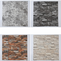 Panneaux muraux décoratifs en briques rétro 3D - Matériel PE moderne imperméable, papier peint autocollant pour cafés, chambres et salles de sport