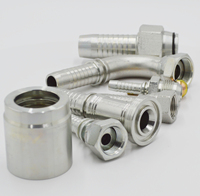 Raccord de filetage NPT de 3/8 pouces à face plate coupleur hydraulique à connexion rapide raccords de mamelon femelle et mâle avec bouchons anti-poussière