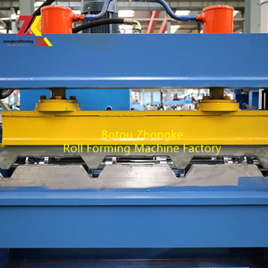 <strong>Automatic</strong> <strong>Colored</strong> Steel <strong>Tile</strong> Cutting <strong>Machine</strong> Efficient Roof Sheet Production with Gear Curving Machinery for Building - Product Image 5