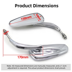 Espejo Retrovisor para Motocicleta Harley Retro/ Espejo Lateral de Gran Visibilidad para Harley Davidson Cruiser Venta al por Mayor - Product Image 2