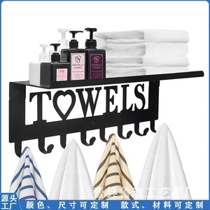 ราวแขวนผ้าและกุญแจแบบเหล็กดัด 3 แถว สไตล์ยุโรปเหนือ อเนกประสงค์ สำหรับแขวนเสื้อผ้าและของใช้ต่างๆ - Product Image 4