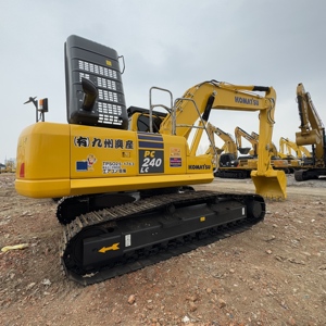 Excavatrice sur chenilles hydraulique Komatsu PC240LC d'occasion de haute qualité, 24 tonnes, PC240-8, PC240LC-8, équipement de grande machinerie d'occasion - Product Image 4