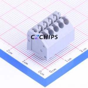 WJ250A-3.5-5P Spring Terminal Block Through hole Component (THT),P=3.5mm Connector 3.5mm 5P 5 7A - Product Image 1