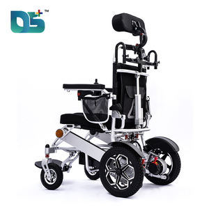 Nueva tendencia, marco de acero al carbono de alta calidad, cómodo reposacabezas, pedales ajustables, silla de ruedas eléctrica alimentada por litio - Product Image 5