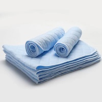 Couches lavables en tissu écologiques à six couches, rembourrées en coton, douces, réutilisables, absorbantes, séchage rapide, sans plis, avec insert