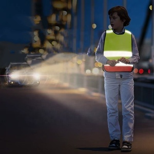 Sinh viên thoáng khí <span class=keywords><strong>Hi</strong></span> <span class=keywords><strong>VIS</strong></span> an toàn Quần áo trẻ em phản xạ Áo khoác trẻ em phản chiếu giao thông vest cho hoạt động ngoài trời - Product Image 6