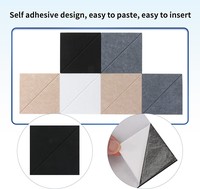 Tableau d'affichage mural en feutre DIY, lot de 8 panneaux de présentation pour mémos, pour la décoration murale de la maison
