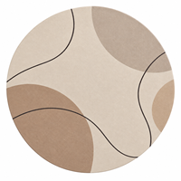 Sets de table en cuir PU floral crème vintage personnalisés, imperméables et résistants à l'huile, minimalistes et luxueux pour la décoration de la maison