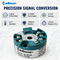 MTR330: Transduser Suhu Terisolasi dengan Output PT100/Thermocouple ke 4-20mA, Terpasang di Kepala, dengan Input yang Dapat Diprogram melalui USB+Perangkat Lunak PC