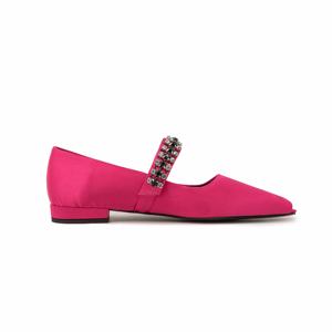 Femmes élégantes chaîne en cristal ceinture Mary Jane chaussures mode bout carré <span class=keywords><strong>prune</strong></span> Satin talons bas dames chaussures <span class=keywords><strong>de</strong></span> fête <span class=keywords><strong>de</strong></span> mariage pour la mariée - Product Image 2