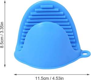Maniques de cuisine en silicone sans BPA, résistantes à la chaleur, mini-gants de four en silicone pour la cuisson - Product Image 2