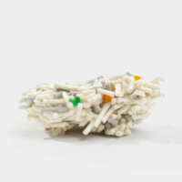 Litière pour chat au tofu mixte ultra absorbante et à séchage rapide à base de sable de zéolite de soja et de maïs avec charbon actif