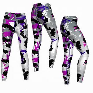 <b>Women's</b> High Waist Fitness Leggings Printed Gym Sport Yoga Pants Ladies Running <b>Trousers</b> Polyester Spandex Quick Dry - Product Image 1