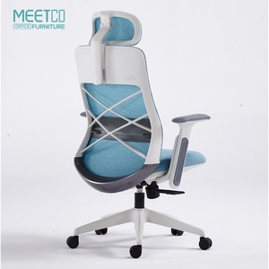 Chaise de bureau ergonomique moderne avec accoudoirs confortables, pivotante, en maille, réglable, avec soutien lombaire - Product Image 2