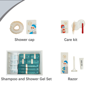 Kit jetable familial pour hôtel, avec adorables pantoufles en forme <span class=keywords><strong>de</strong></span> <span class=keywords><strong>poussin</strong></span>, trousse <span class=keywords><strong>de</strong></span> toilette pour adultes et enfants, peigne et accessoires. - Product Image 2