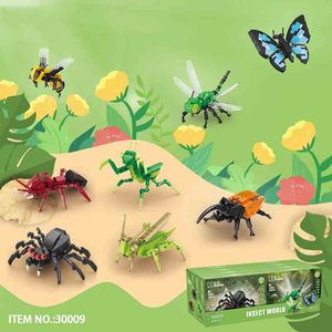 8 <span class=keywords><strong>bambini</strong></span> su 1 assemblano educativi insetti giocattolo farfalla mantide scarabeo libellula Set di blocchi di costruzione del <span class=keywords><strong>mondo</strong></span> - Product Image 6