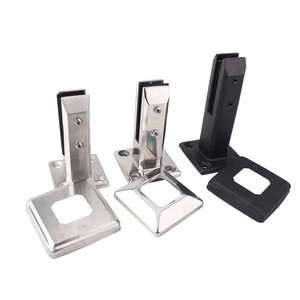 Clip de fixation moderne en acier inoxydable <span class=keywords><strong>pour</strong></span> main courante en verre, résistant à la rouille, <span class=keywords><strong>pour</strong></span> salle de bain, hôtel, balcon, <span class=keywords><strong>piscine</strong></span>, <span class=keywords><strong>escalier</strong></span>, intérieur et extérieur - Product Image 1