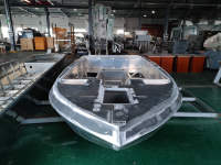 KINOCEAN 2023 Bateau de course à réaction en aluminium à grande vitesse de 15 pieds, coque en V, bateau rapide en aluminium à vendre