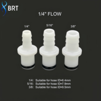 Raccord de tuyau en plastique 5/16 3/8, connecteur non-valvulé pour eau et air, raccord rapide femelle/mâle à barbelures