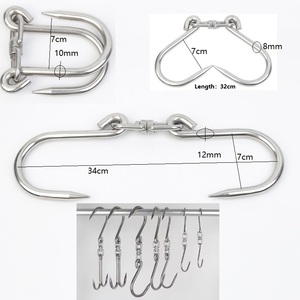 1 đóng băng kho butcher của loại thép không gỉ móc tùy chỉnh thép không gỉ 304 butcher S <span class=keywords><strong>Hooks</strong></span> cho treo thịt bò thịt - Product Image 6