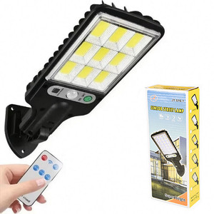 Lámpara Solar de Calle con Sensor, 3 Modos de Luz, Impermeable para Exteriores, Seguridad, Jardín, Terraza, Puerta de Garaje, Iluminación de Calle, 108COB 72COB - Product Image 1