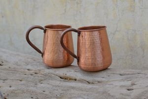 Pure <b>Copper</b> Moscow Mule Mug With Large Pitcher And <b>Handle</b> For Kitchenware Decoration Bar Accessories in Wholesale Retail Price - Product Image 5