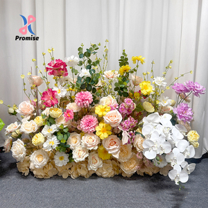 Promise Artificial Mixed Flowers Arrangement Handmade Polyester Wedding <b>Decoration</b> Classic Style High Simulation - Product Image 1