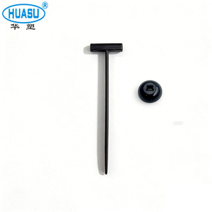100 attaches à rivets en T autobloquantes en nylon universelles pour réparation de pare-chocs, de garde-boue et de coffre de voiture - Product Image 1