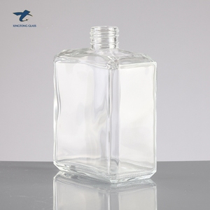 Bán Buôn Hình Dạng Đặc Biệt Chất Lượng Cao Quảng Trường Whisky Chai Thủy Tinh Cho Vít Top - Product Image 5