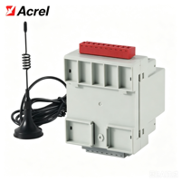 Compteur d'énergie intelligent sans fil IoT ADW300 pour système hybride solaire-stockage-diesel, Acrel 4G WiFi, rail DIN