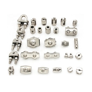 Treillis d'escalade en acier inoxydable pour jardin, mur végétal, poteau, 3 mm, 4 mm, 5 mm, accessoires de câble, pince de serrage réglable, accessoires de câble métallique - Product Image 5