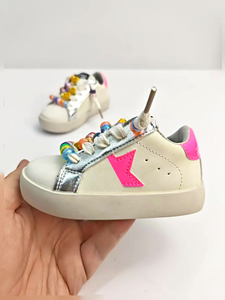 Zapatillas Deportivas Personalizadas de Alta Calidad para Niños al por Mayor, Zapatos Casuales de Moda para Niñas, Zapatos Deportivos de Cuero para Niñas - Product Image 3