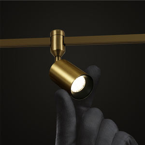 Bel hôtel chambre salon déménagement bricolage modularisation conception or piste lumière LED multi-tête combinaison lustre de luxe - Product Image 2