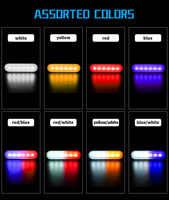 Feux latéraux stroboscopiques multi-modes DXZ DC12-24V ultra-minces à 6 LED 18W certifiés CE pour voitures/camions/motos/remorques