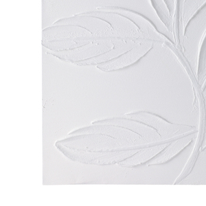 <b>Framed</b> Wall Art With Raised Leaf Patterns Dimensional Textures Chic Botanical Decor For Living Room - Product Image 4
