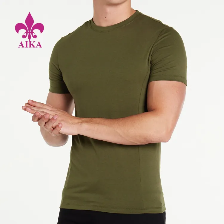 2022 Hot Sale High Quality Sports Clothes Men's Crew Neck Slim Fit Gym Wear Custom T Shirts