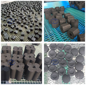 Vỏ dừa cọ mía bã mía băm nhỏ carbonization đúc than dây chuyền sản xuất than bánh Máy làm - Product Image 3