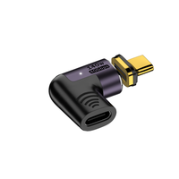 Adaptador magnético USB C PD 140W Carga USB4 40Gbps Transferencia de datos 8K 60Hz Video para dispositivos Thunderbo 3/4 Tipo C