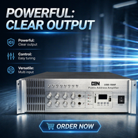 Amplificateur de sonorisation 1500W à montage en rack avec lecture USB/SD et sortie 8 zones pour système de sonorisation commercial